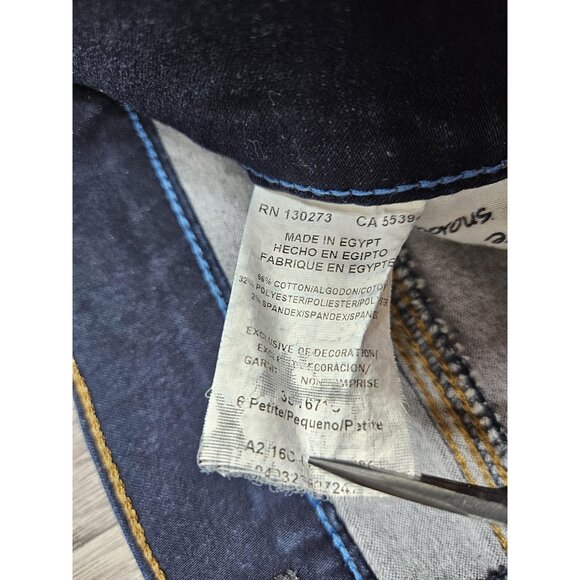 (3/$35) Lee Jeans Womens 6 Petite Blue Easy Fit Denim Straight Leg Classic - Picture 6 of 12